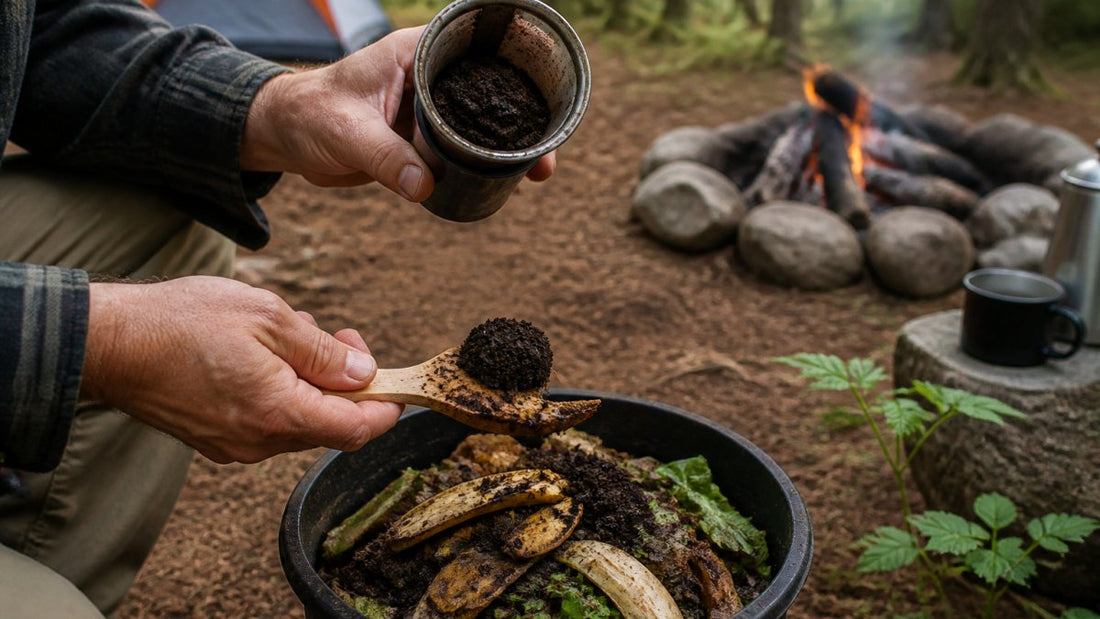 How to Recycle Coffee Grounds While Camping